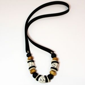 Bohemian Bead Necklace, Twig & Twine Inspired